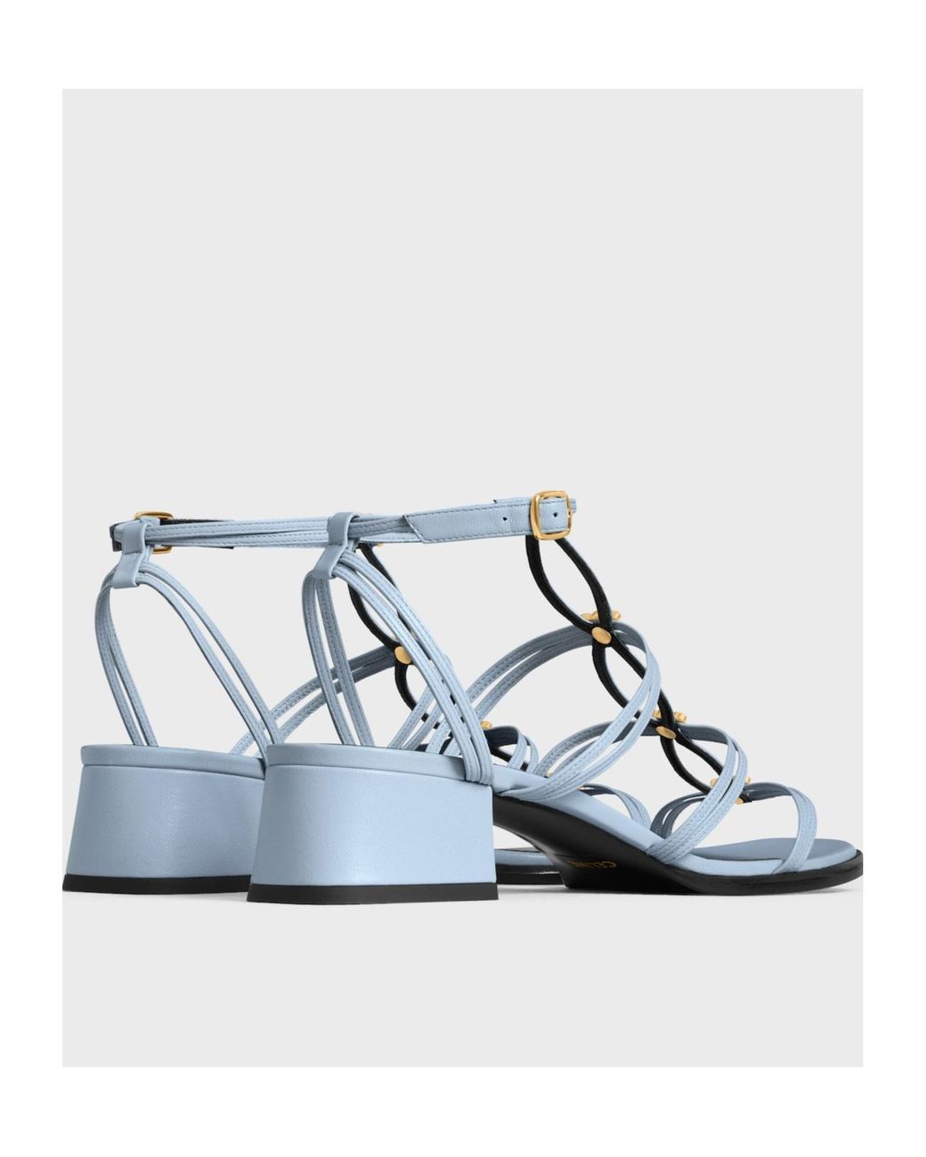 Celine Clemence Multi Triomphe Sandal in White | Lyst
