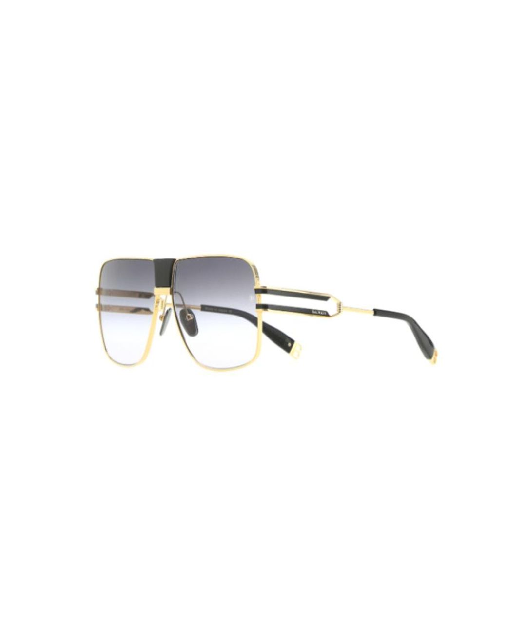 Balmain White Gradient Lens Logo Sunglasses