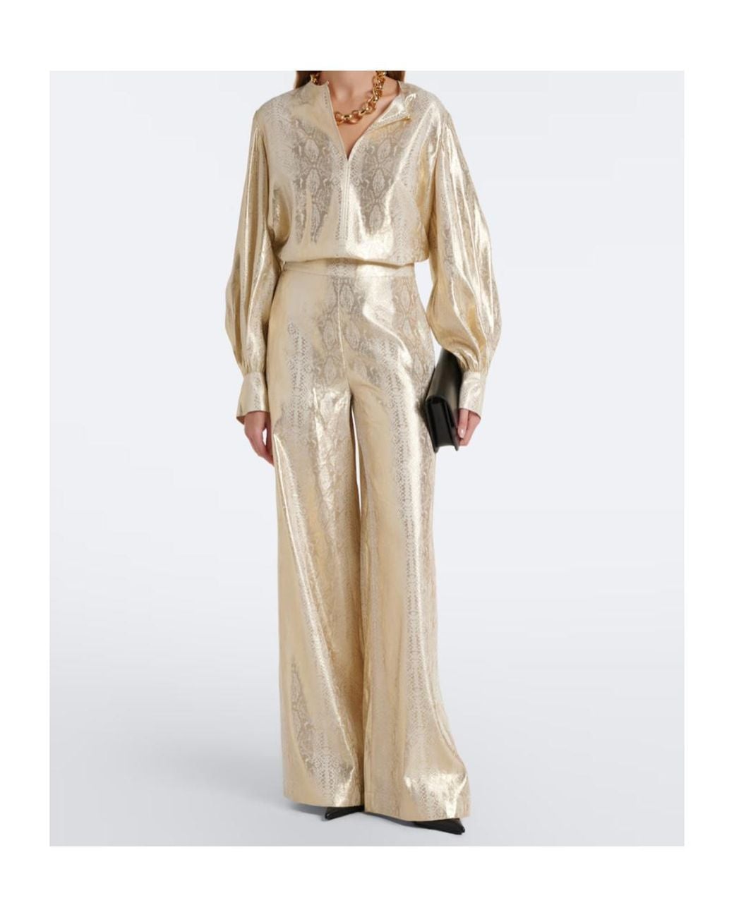 Joseph Natural Selene Wide-Leg Casual Trousers