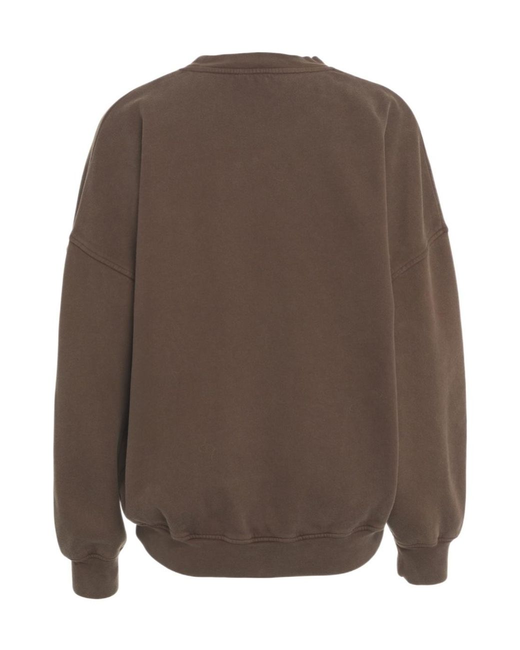 American Vintage Brown Plizzy Logo Sweatshirt
