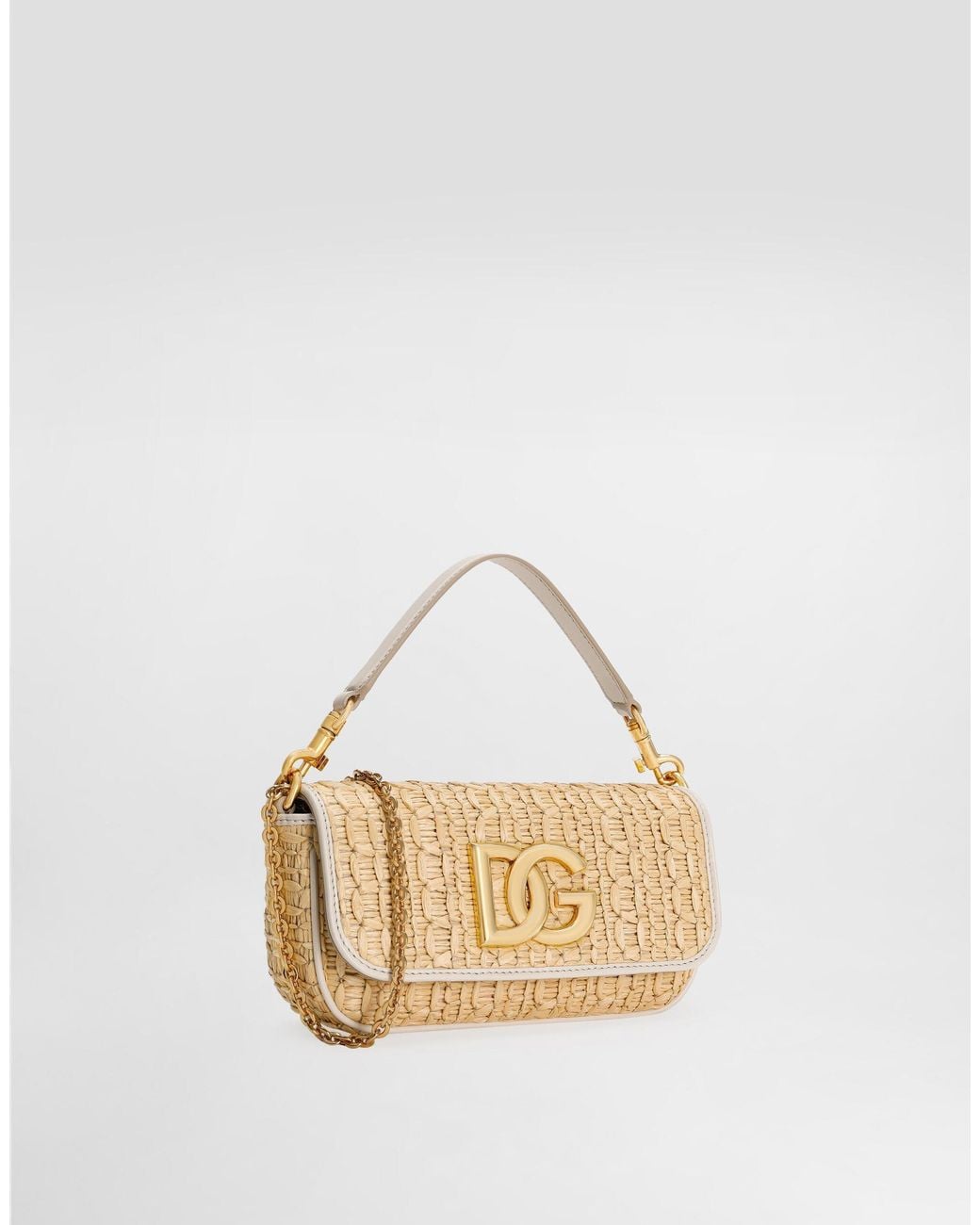 Dolce & Gabbana Metallic Crochet Shoulder Bag