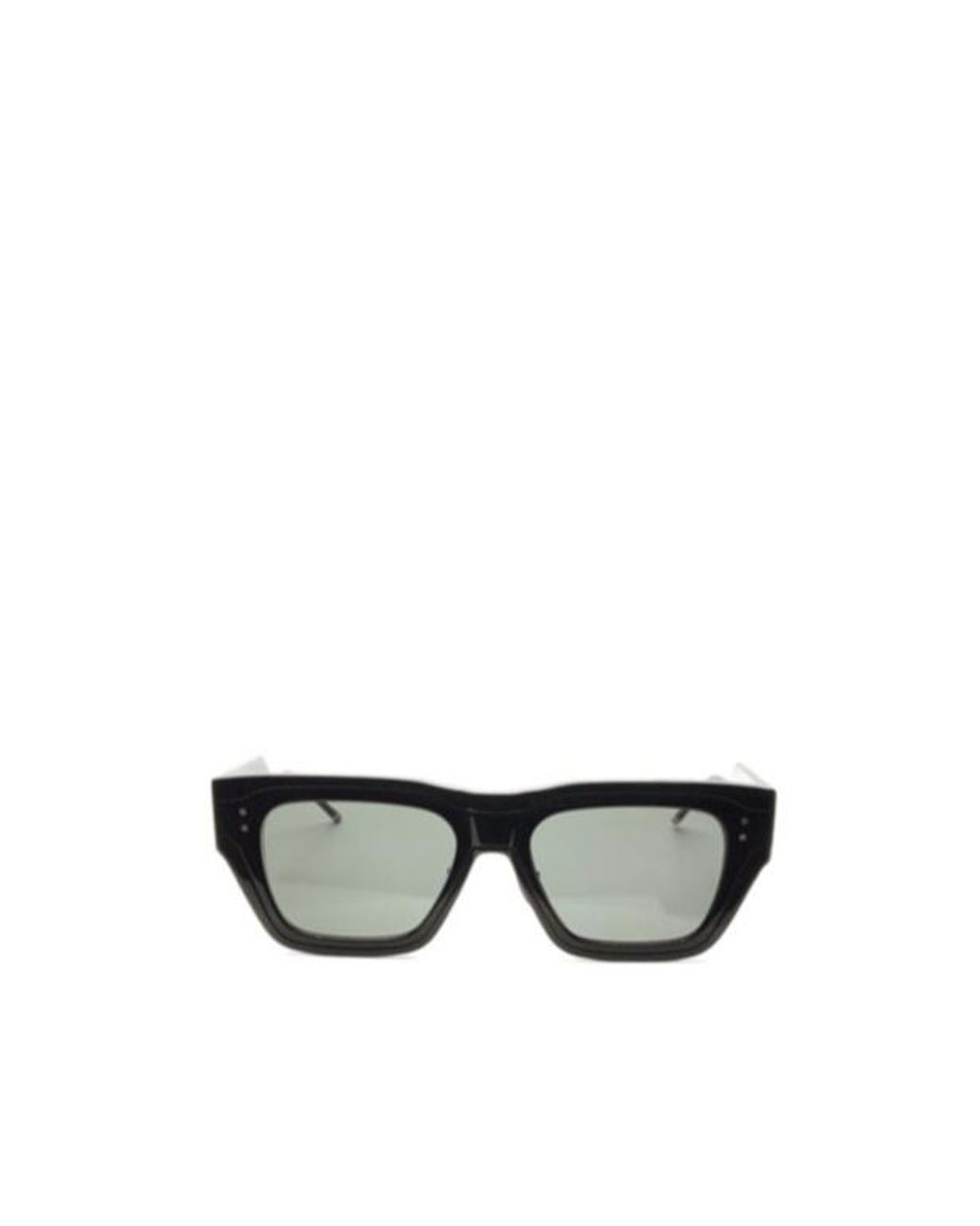 Thom Browne White Eyewear Rectangle Frame Sunglasses