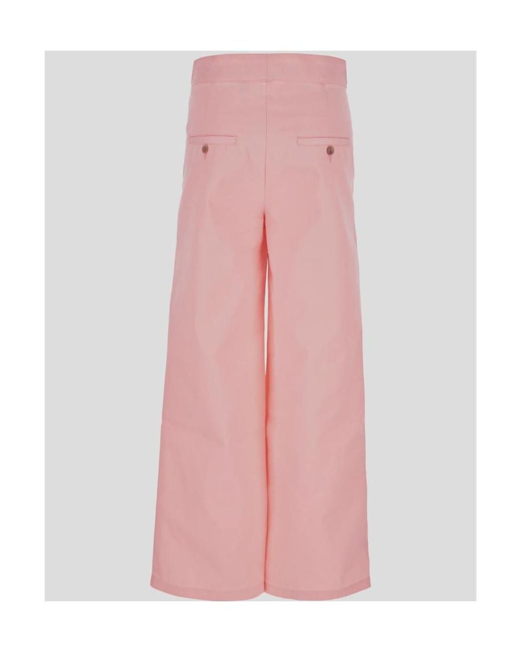 Palm Angels Pink Reverse Waistband Flared Trousers