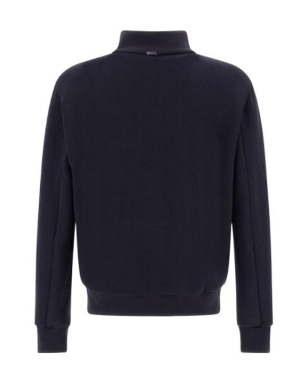 Herno Blue Turtleneck Button-Up Jacket for men