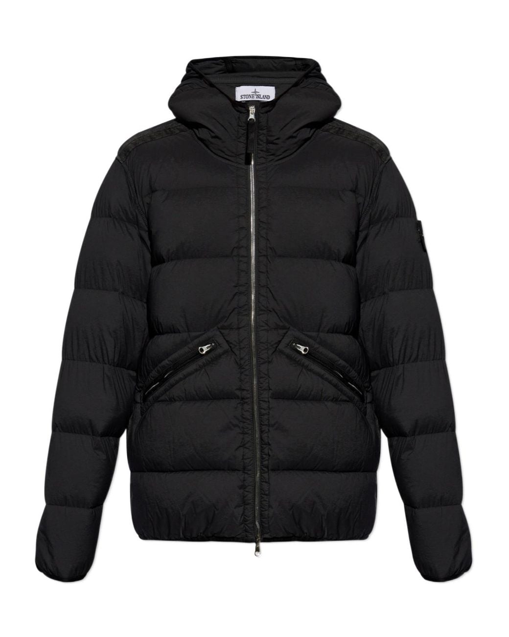 Stone Island Black Down Jackets for men