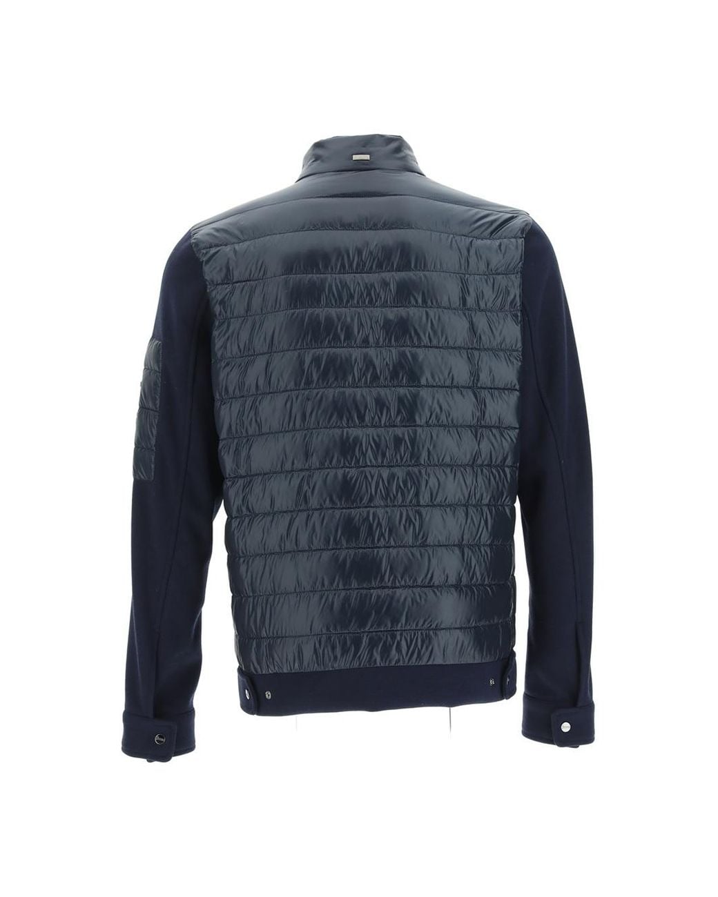 Herno Blue Zipped Padded Down Jacket for men