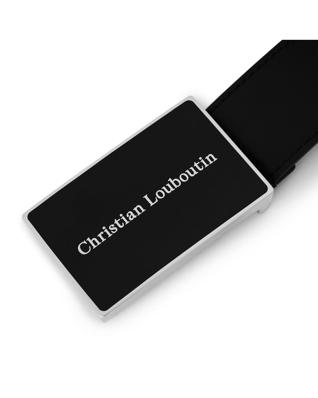 Christian Louboutin White Reversible Leather Belt for men