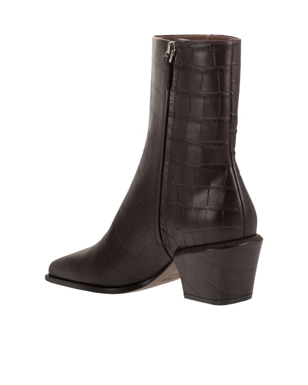 Paris Texas Brown Block-Heel Ankle Boots