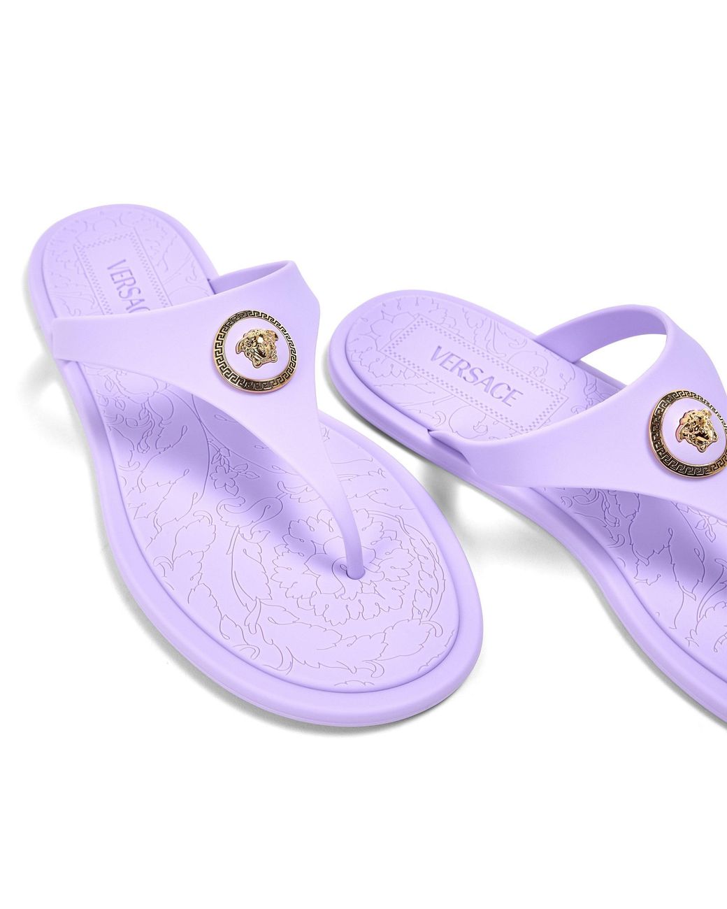 Versace Purple Casual Flat Shoes
