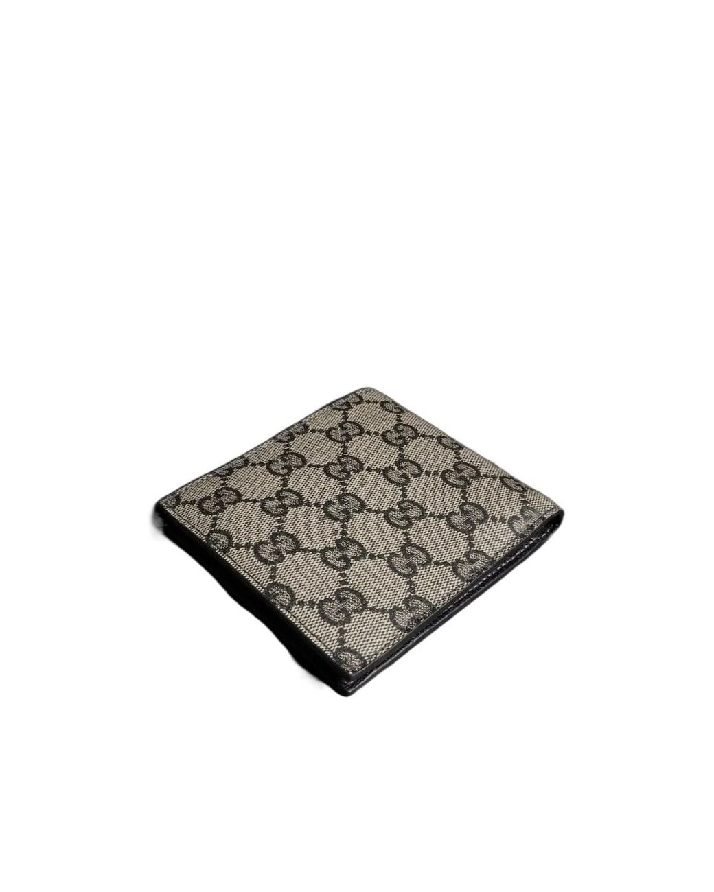 Gucci White Bi-Fold Wallet With Web Card Slots for men