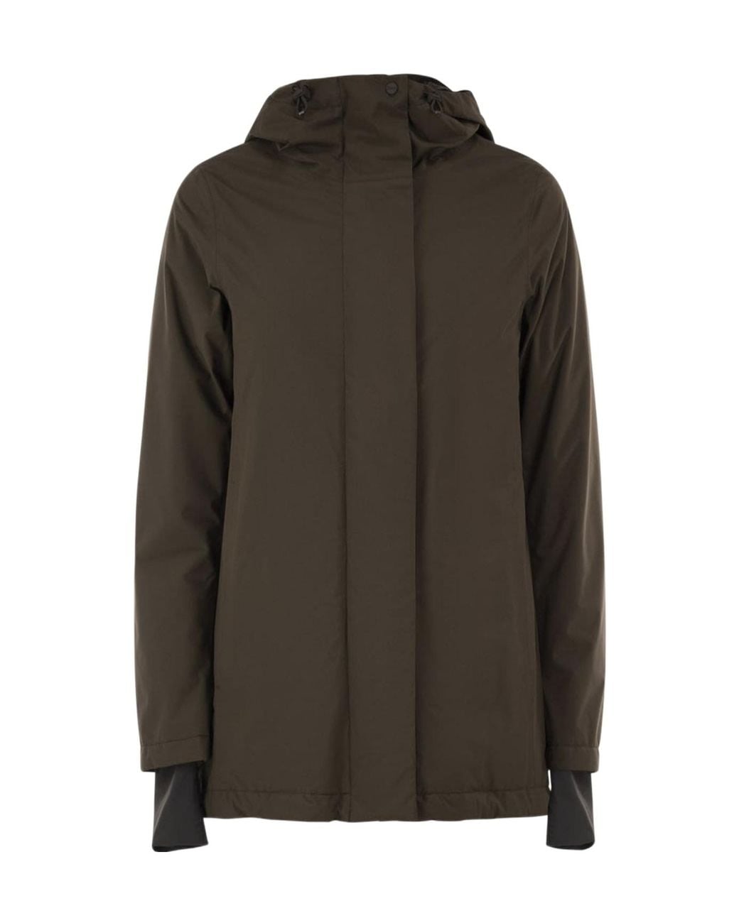 Herno Green Long-Sleeved Down Jacket