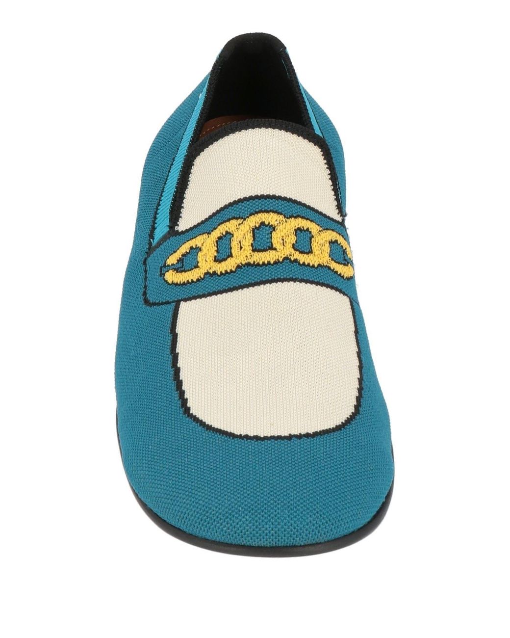 Marni Blue Woven Loafers