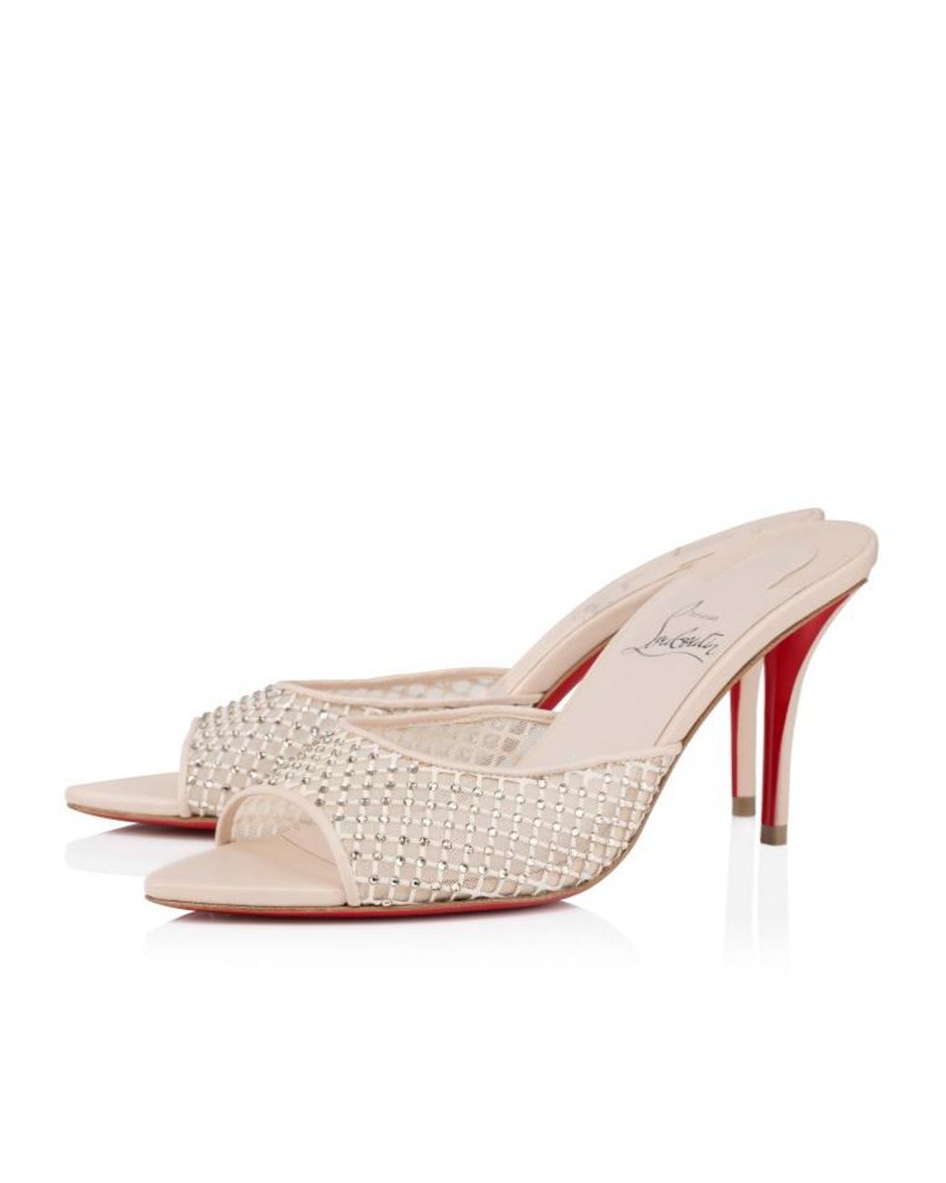 Christian Louboutin Pink 80Mm Apostropha Mules