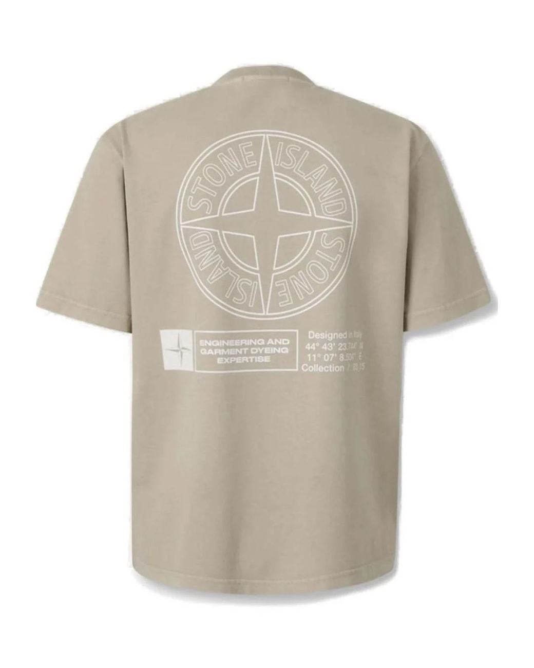 Stone Island Multicolor Logo Printed Crewneck T-Shirt for men
