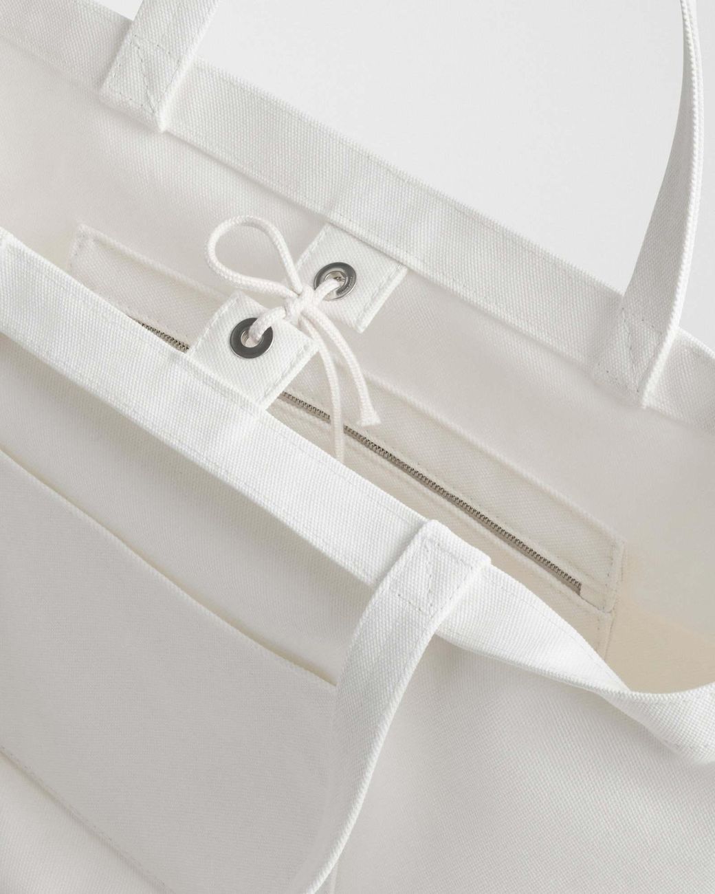 Phoebe Philo White Canvas Tote Bag
