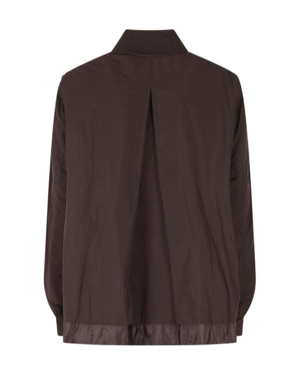 Semicouture Brown Ada Zip-Up Bomber Jacket