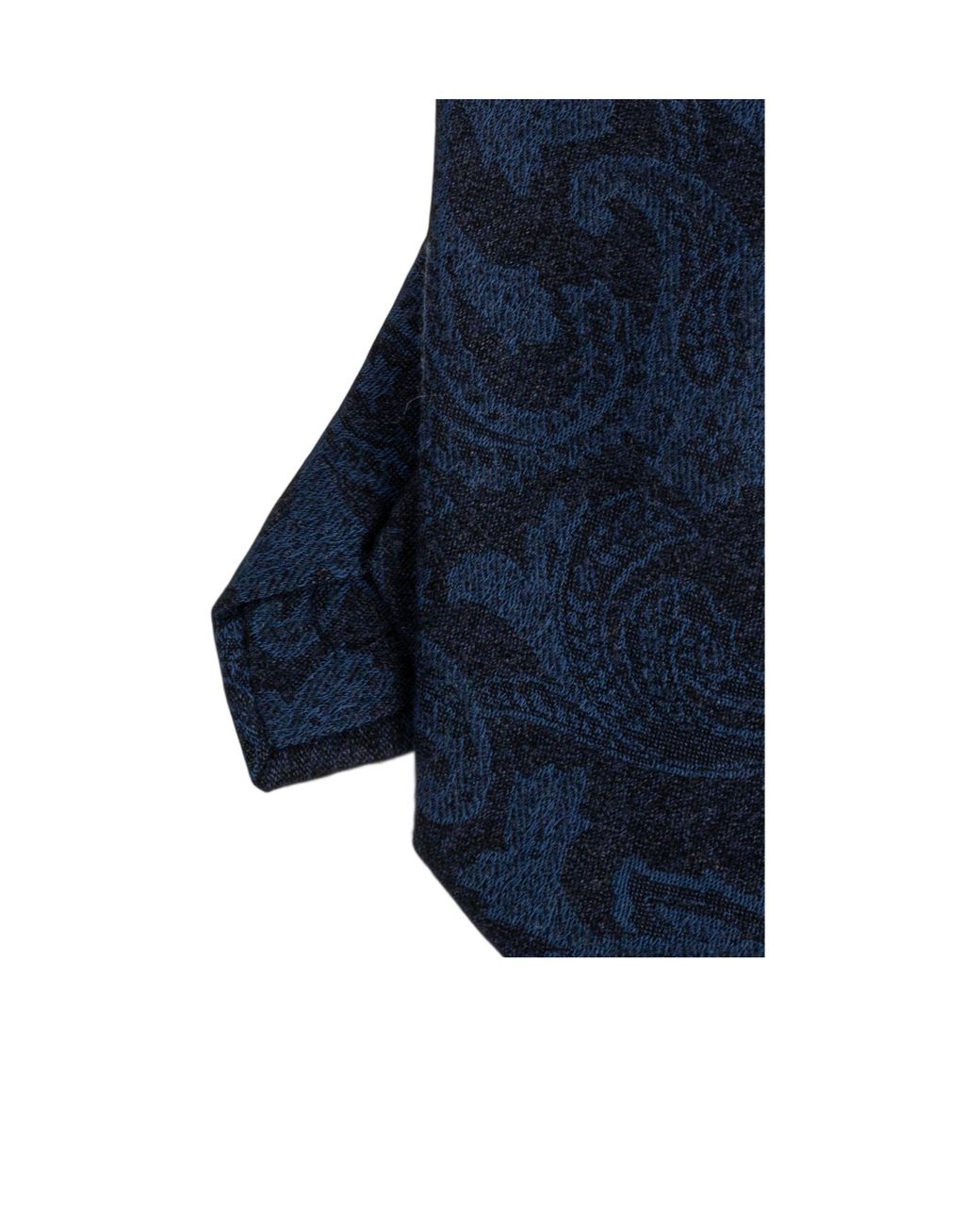 Etro Blue Paisley Silk Tie for men