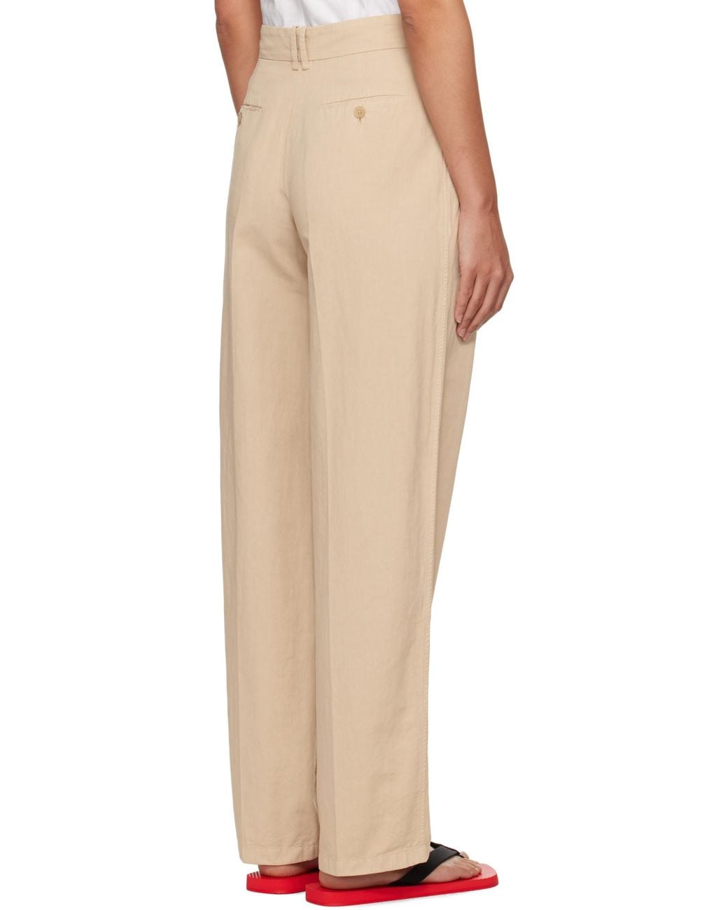 The Row Natural Trousers