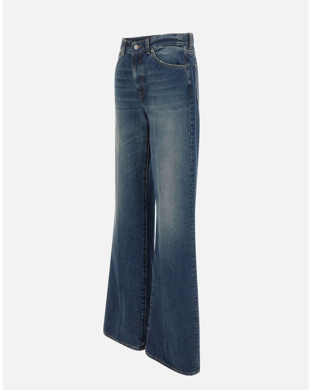 Dondup Blue Amber Wide-Leg Jeans