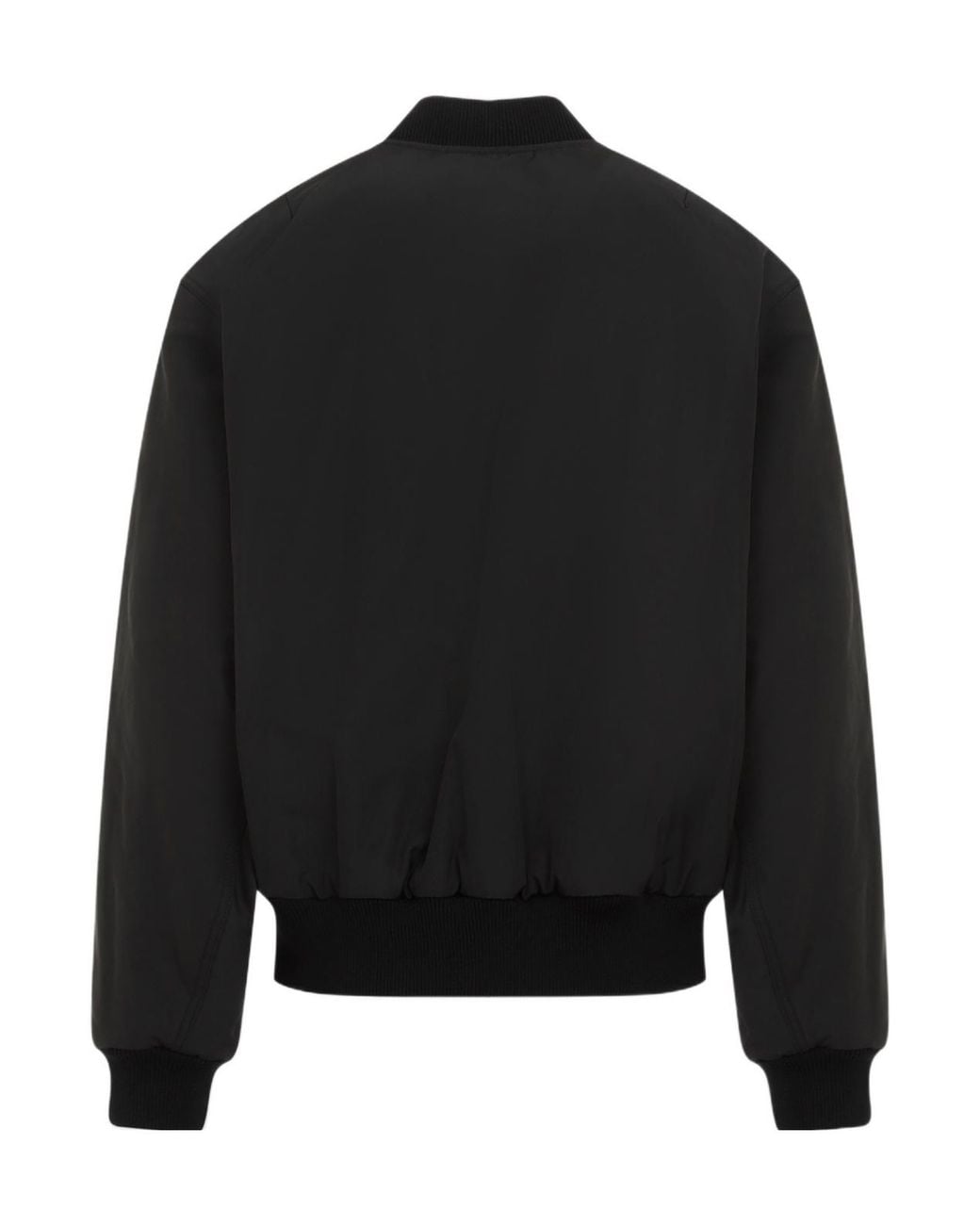 Dries Van Noten Black Zip-Up Bomber Jacket for men