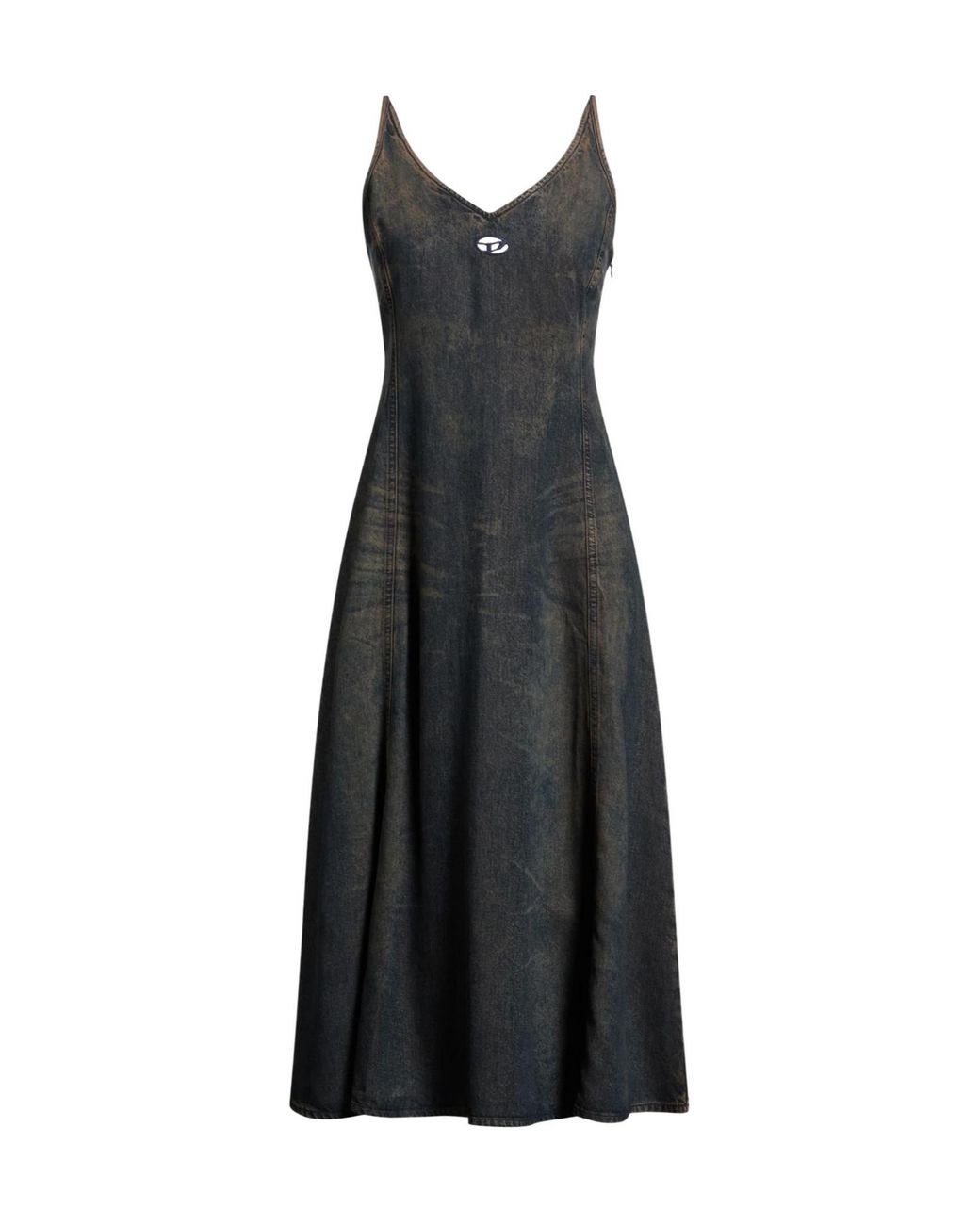 DIESEL Black Dark Denim Sleeveless Dress
