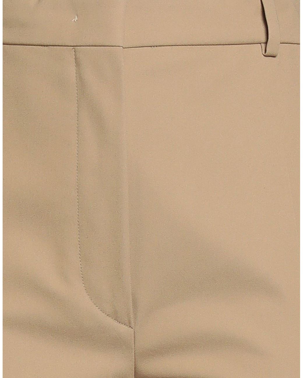 Sportmax Natural Solid-Color Straight-Leg Pants