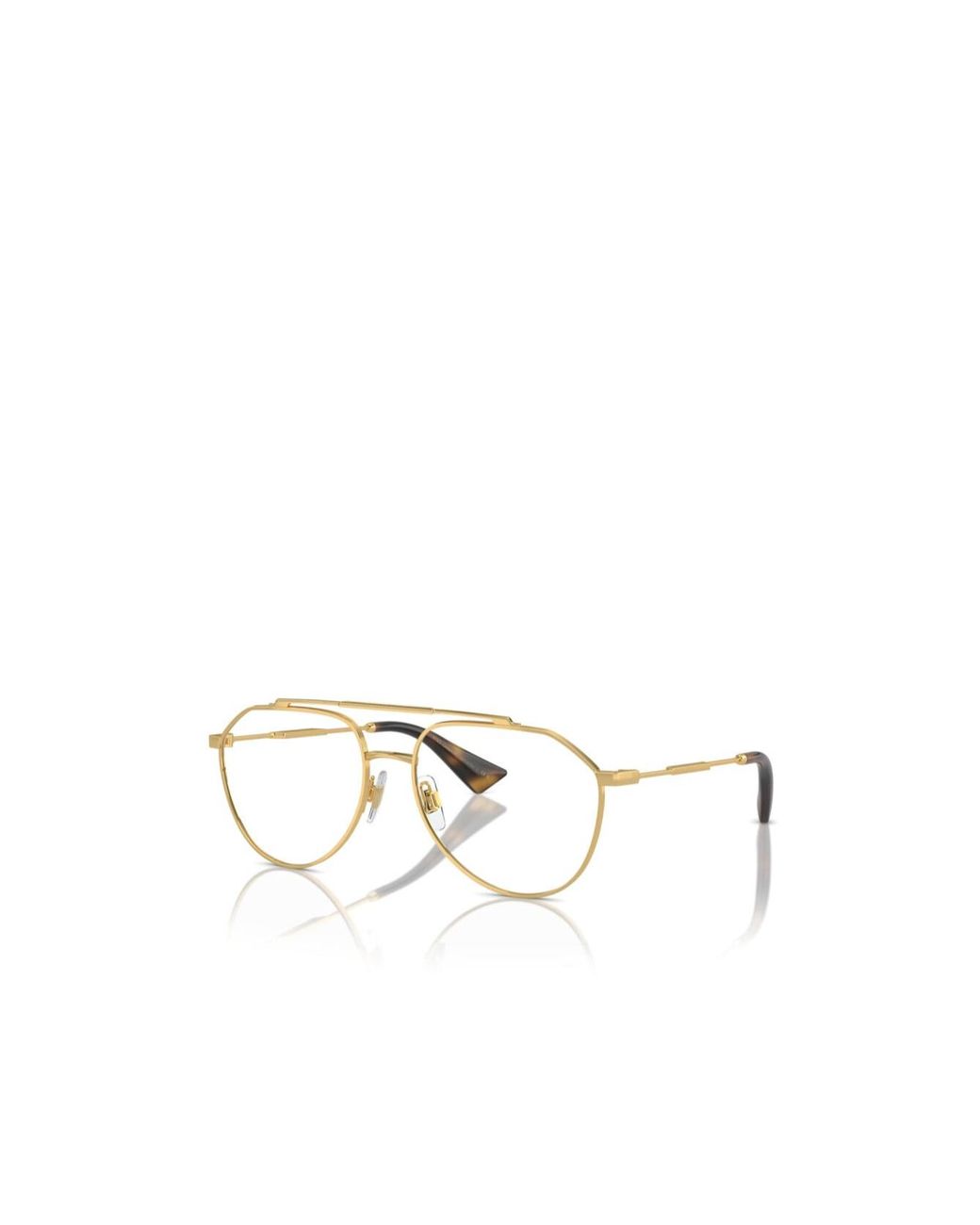 Dolce & Gabbana White Eyewear Aviator Frame Glasses