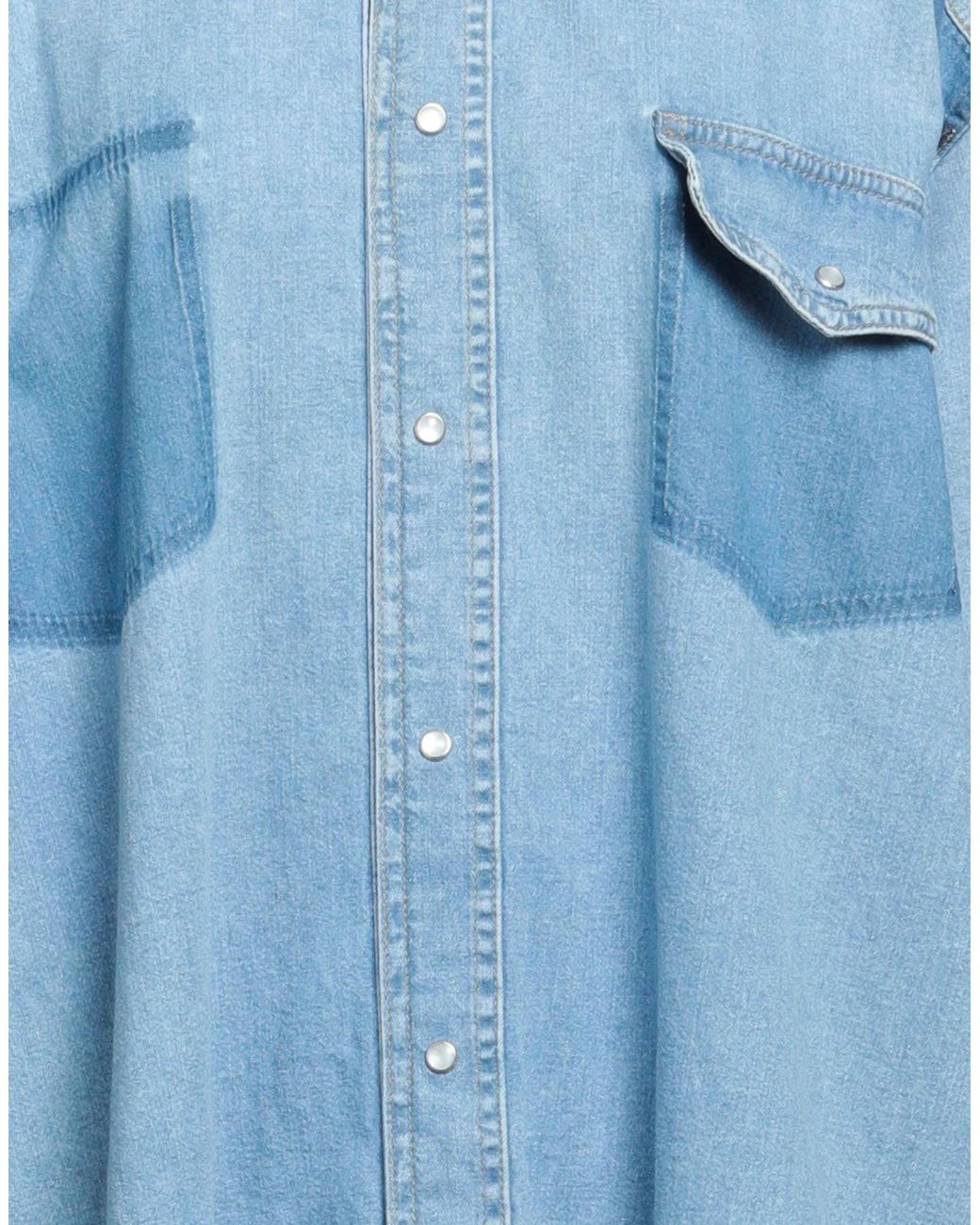 Maison Margiela Blue Light Wash Denim Shirt