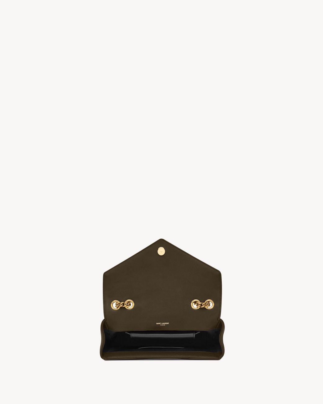 Saint Laurent White Flap Shoulder Bag
