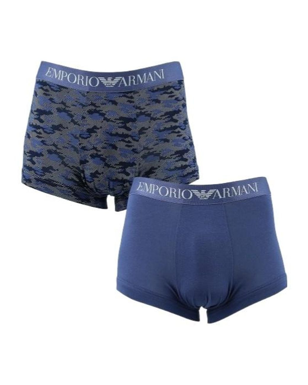 Emporio Armani Blue Elastic Waist Boxer Panties for men