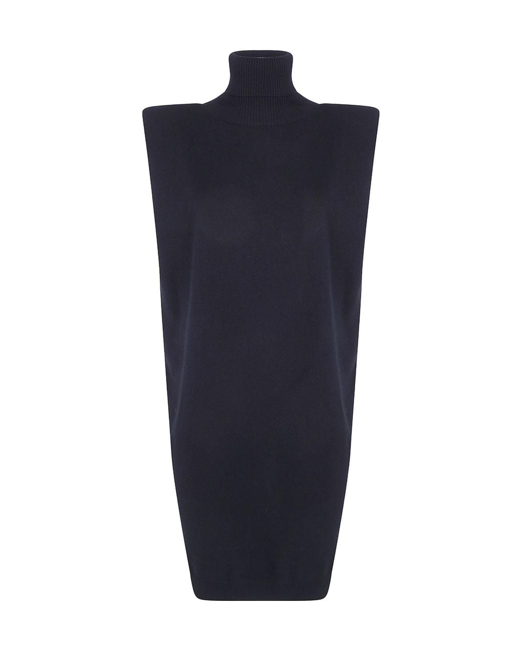 Twinset Blue Turtleneck Mini Dress