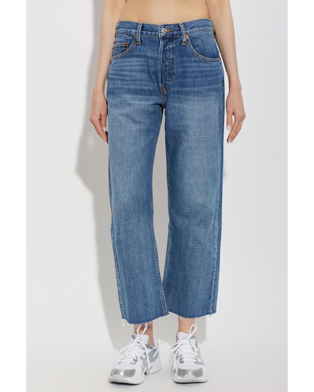Re/done Blue Beau Straight-Cut Jeans