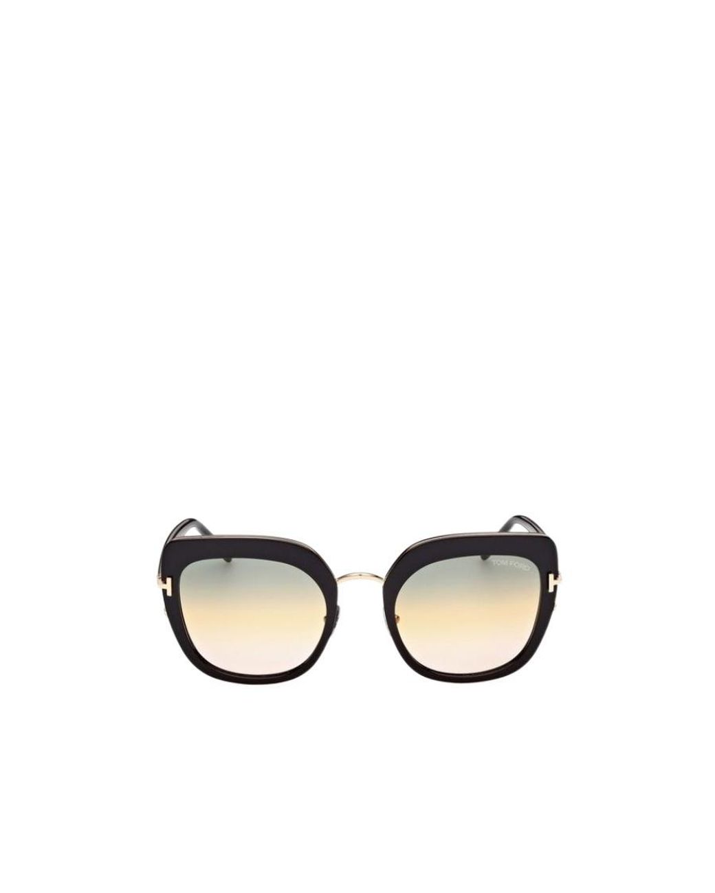 Tom Ford White Eyewear Cat-Eye Frame Sunglasses