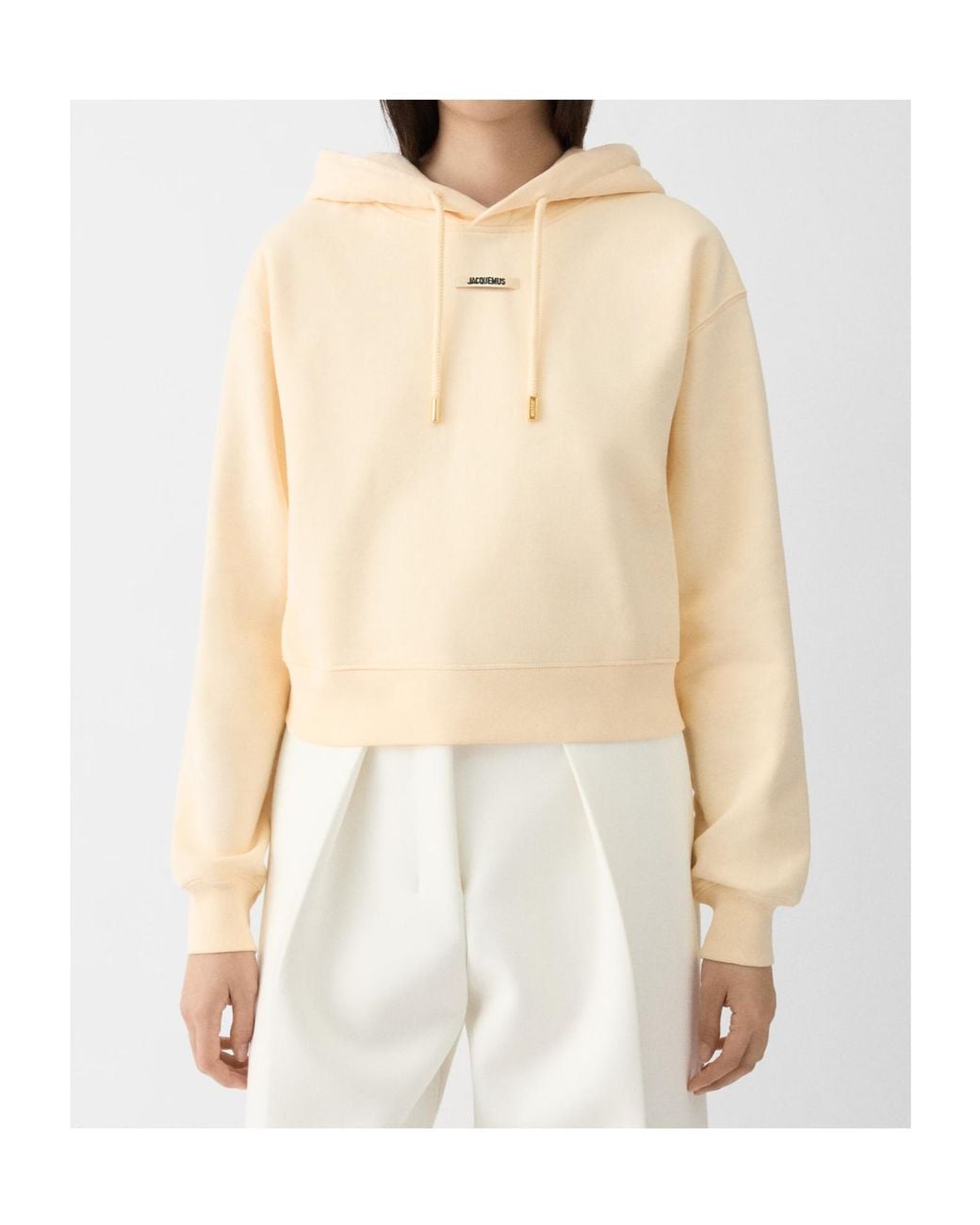 Jacquemus Natural The Gros Grain Drawstring Hoodie