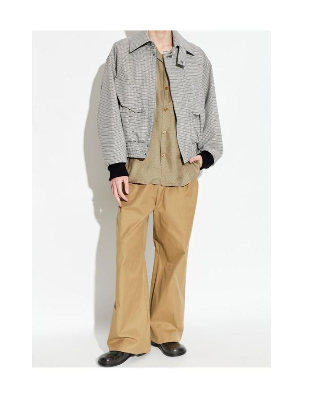 Dries Van Noten Gray Long Sleeve Jacket for men