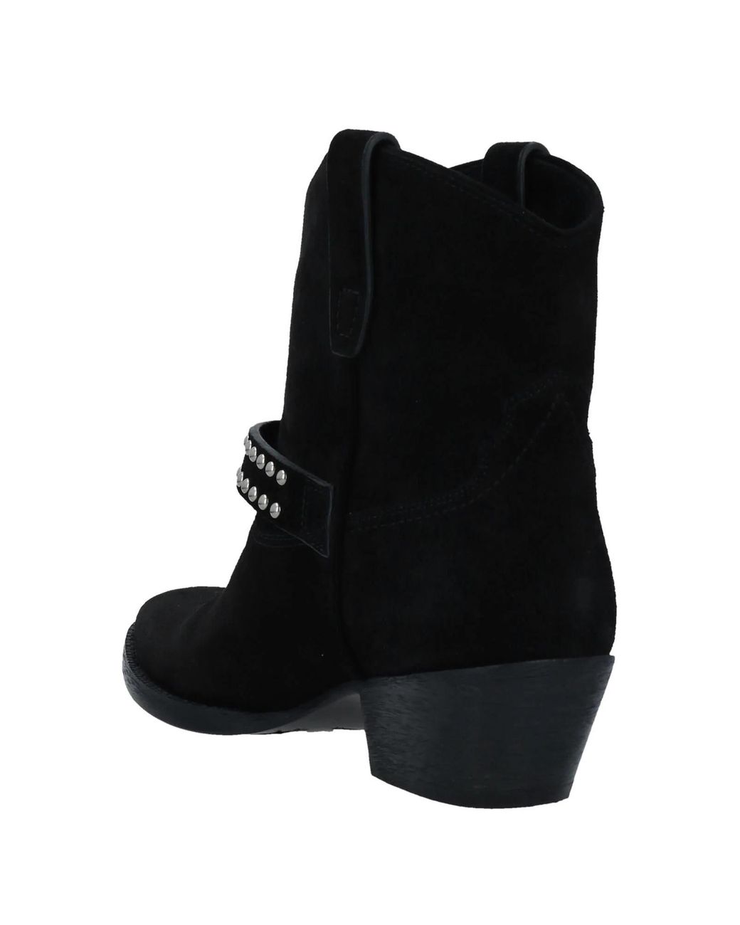 Saint Laurent Black Solid-Color Leather Shoes