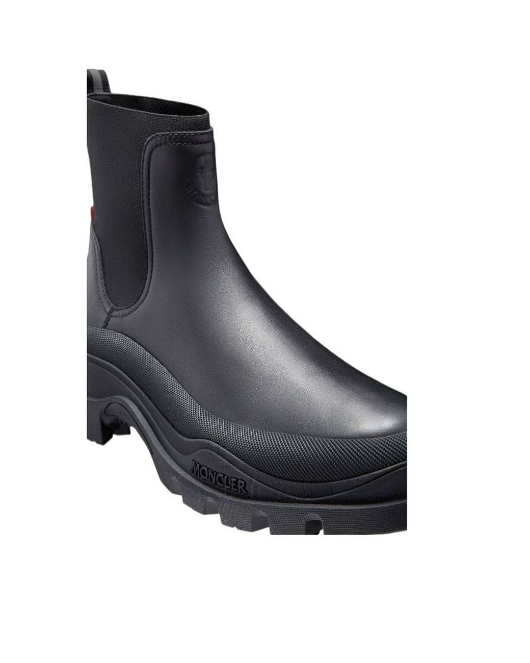 Moncler Black Larue Ankle Chelsea Boots for men
