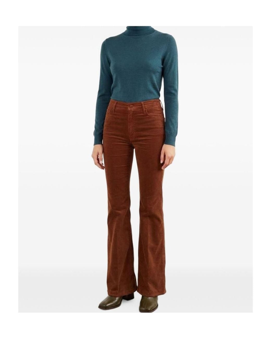 Mother Brown Flared Jeans