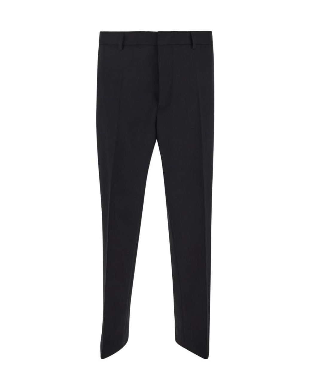 Jil Sander Black Tailored Straight-Leg Pants for men