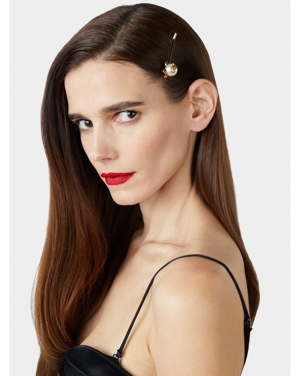 Roger Vivier White Cat Shape Hair Clip