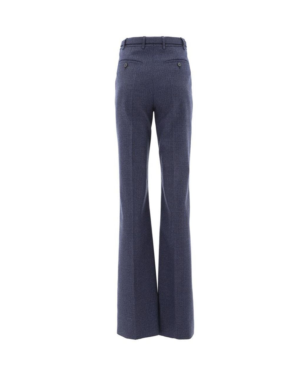 Valentino Blue Vlogo Straight-Leg Tailored Trousers