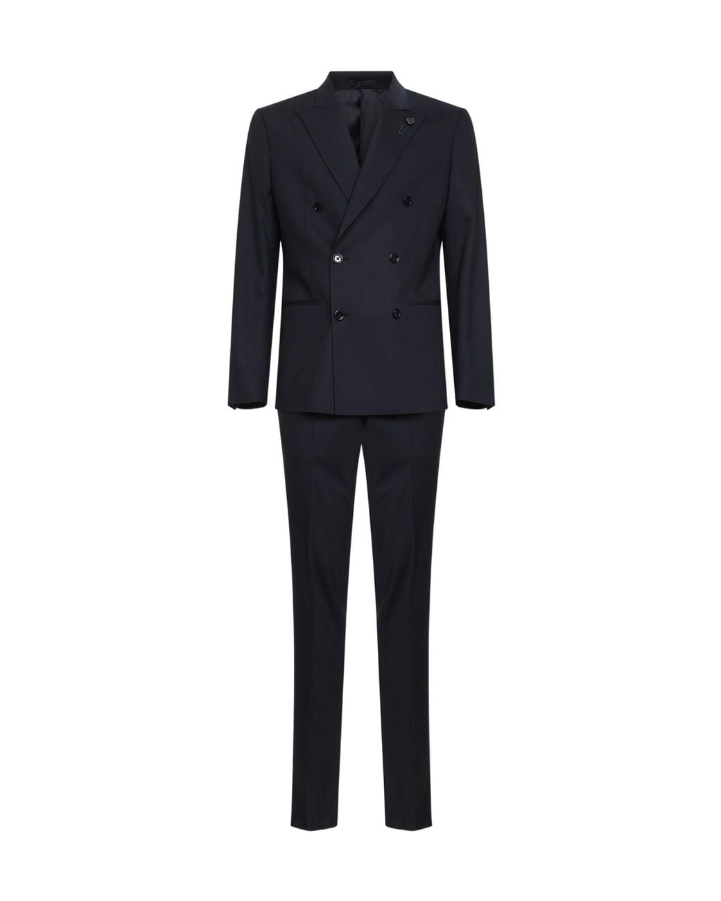 Lardini Blue Double-Breasted Suit