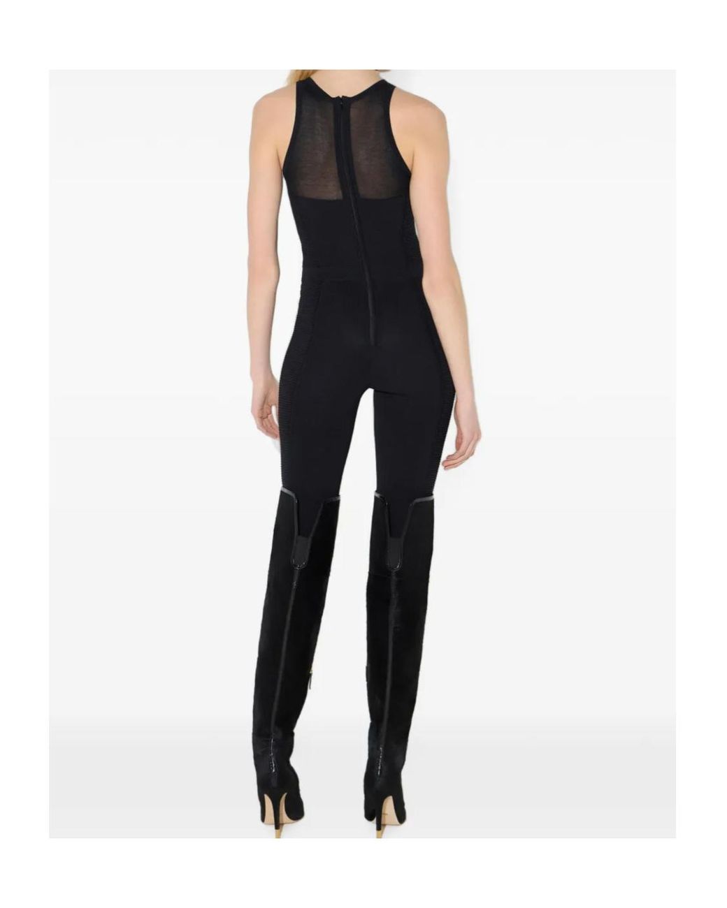 Elisabetta Franchi Black Knit Jumpsuit