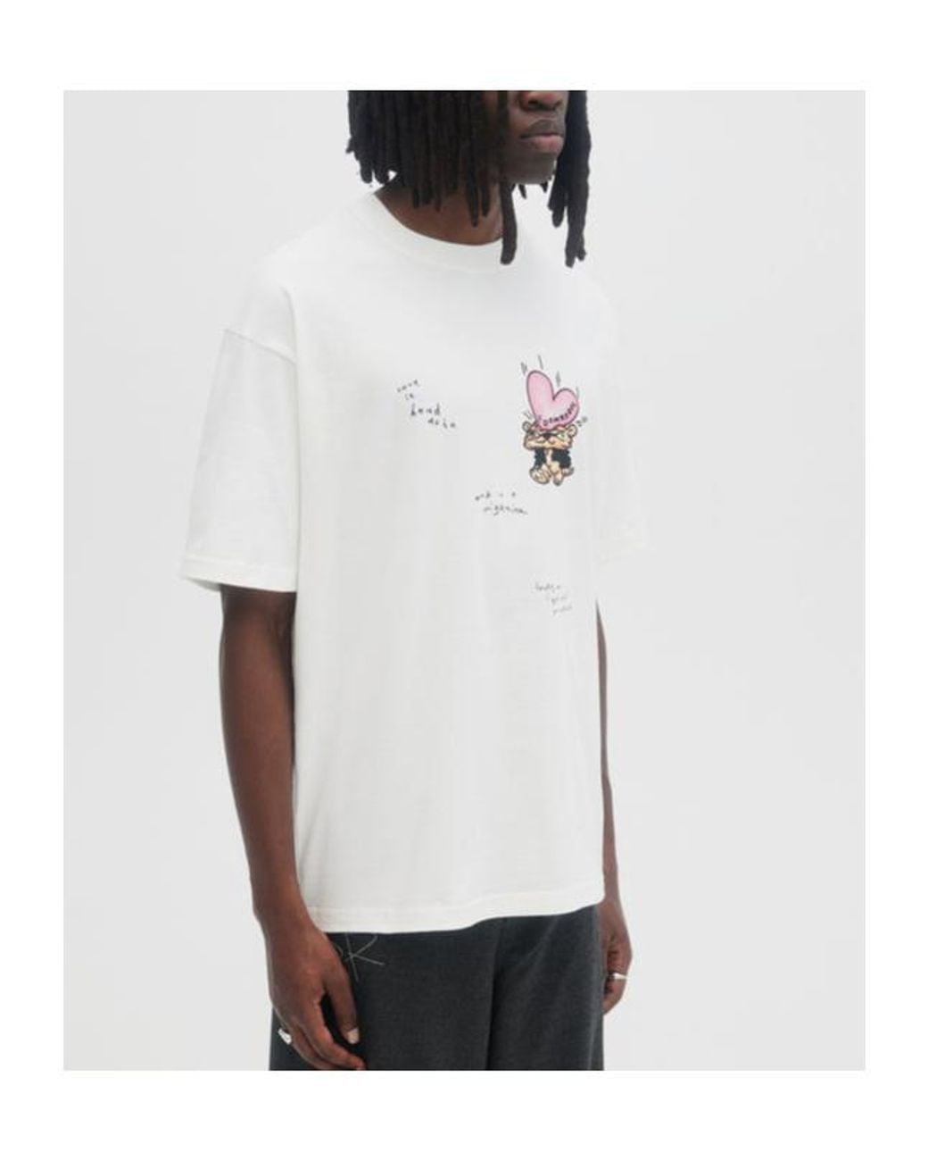 DOMREBEL White Short-Sleeve T-Shirt for men