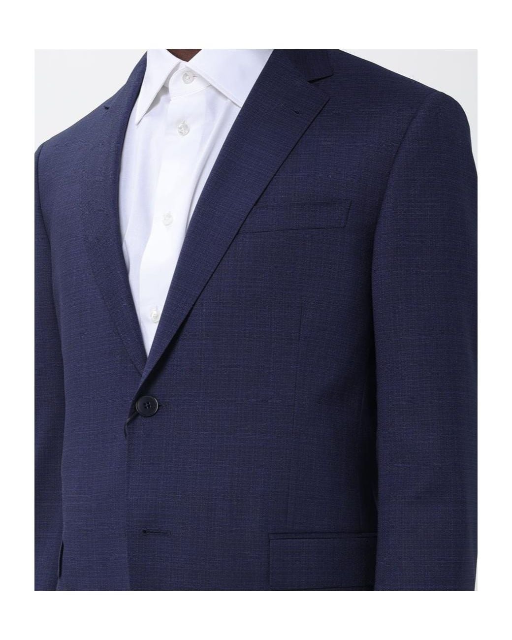 Zegna Blue Long-Sleeved Suit for men