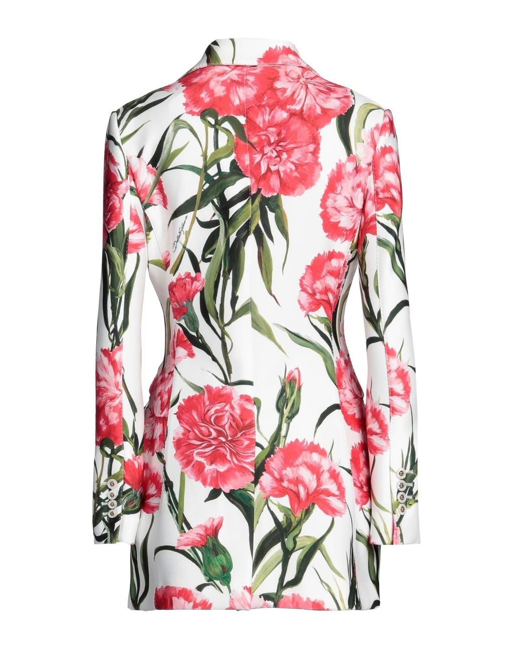 Dolce & Gabbana Red Floral Blazer