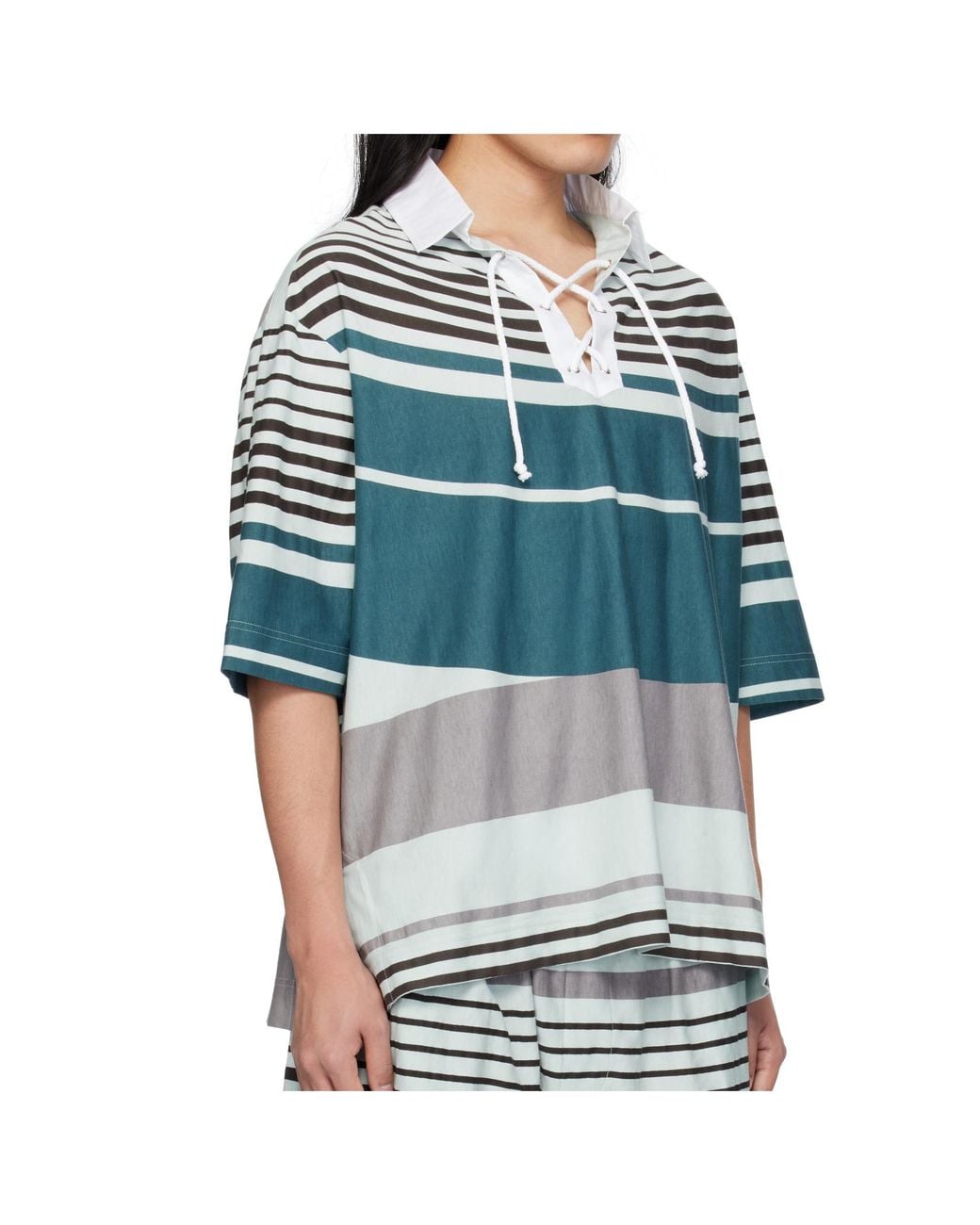 Craig Green Blue Wave Polo Shirt for men