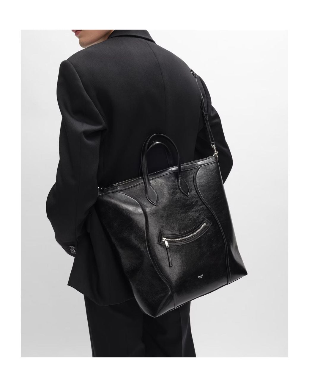 Céline Black Vertical Cabas Smile Luggage for men