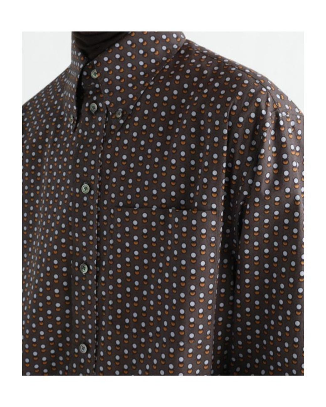 Lemaire Brown Button-Down Shirt for men