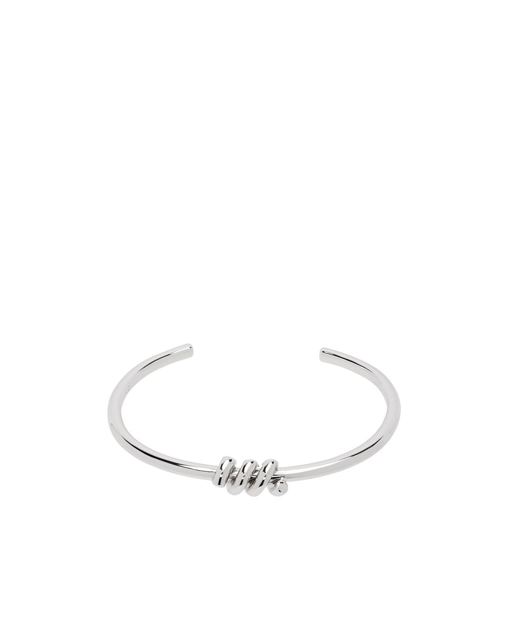 NUMBERING White Open Bracelet for men